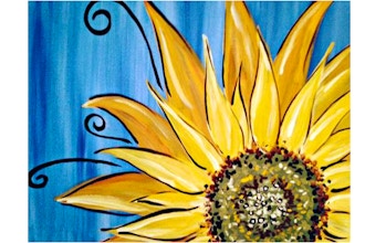 Virtual Paint Nite: Sunflower Swirl (Ages 6+)